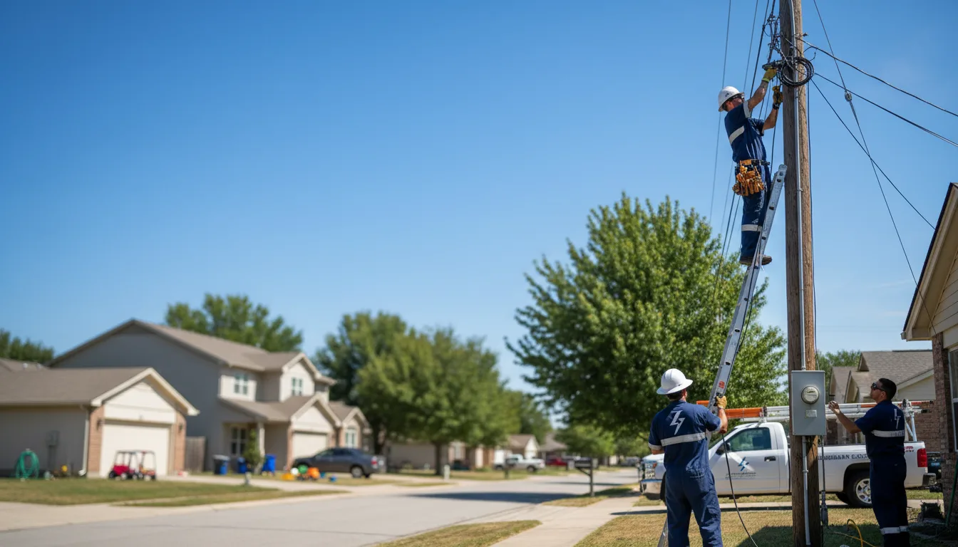 Residential electrician providing installation services in Pekin, IN